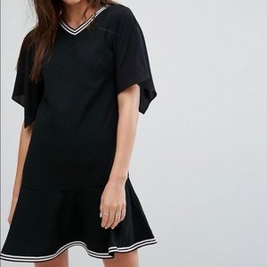 NWT All Saints Alice Drop Waist Dress SZ L